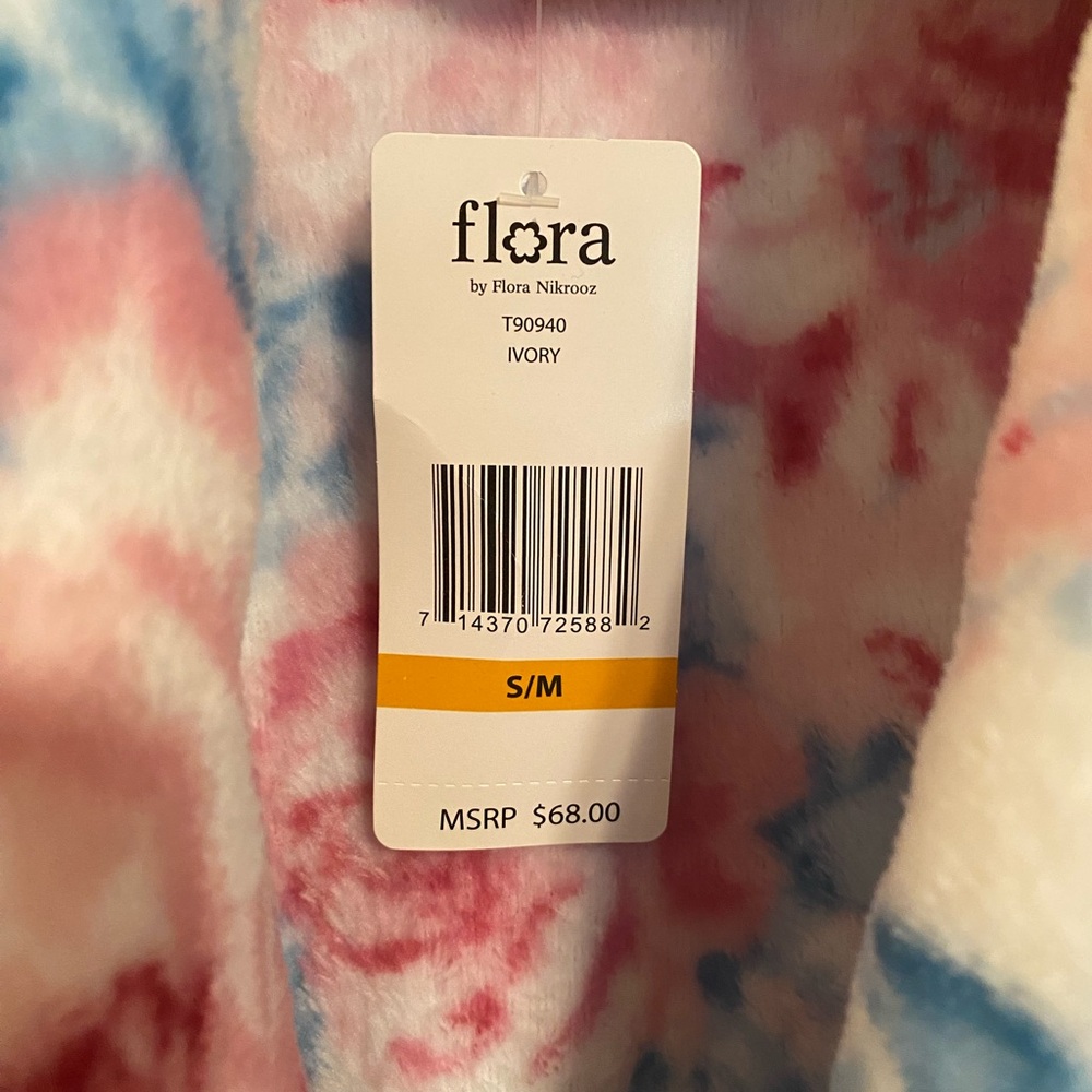 Floral Fleece Robe - Picture 7 of 7